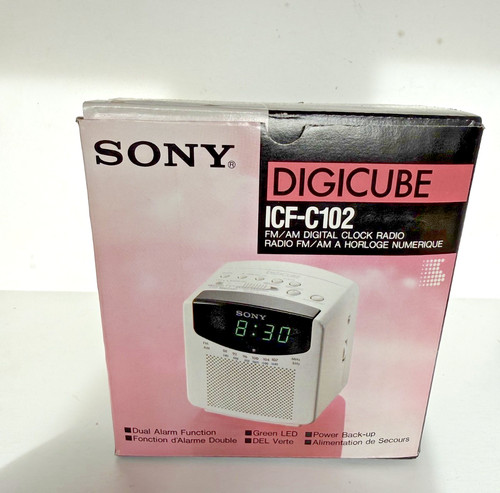 Sony digicube icf - icf-c102, radio