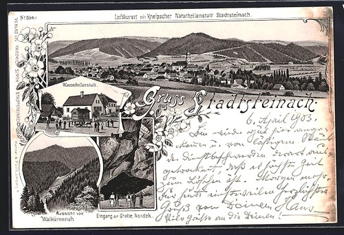 Lithographie stadtsteinach - lithographie,