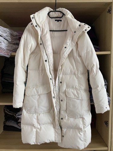 Hilfiger steppmantel crème - hilfiger, s