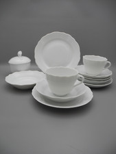 Hutschenreuther Restgeschirr Maria Theresia weiß Tasse Untertasse Teller Zucker