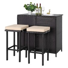 Polyrattan Gartenbar Set