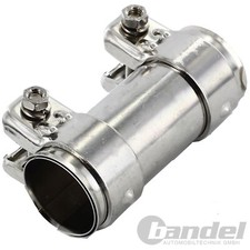 ROHRVERBINDER Ø 45mm/46mm x 90mm AUSPUFF DOPPELSCHELLE auch UNIVERSAL