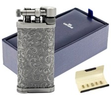 ITT IM Corona Old Boy verzinntes Messing Pfeifen Feuerzeug 64-7525 Made in Japan