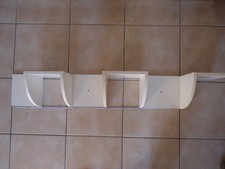 Eckregal zur Wandmontage, zickzack, Holzwerkstoff, weiß, mit 5 Ablageböden, Neu