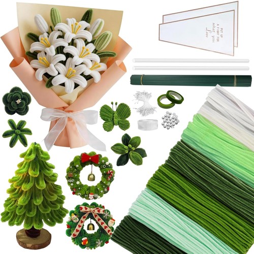Pfeifenreiniger blumen set - pfeifenreiniger,