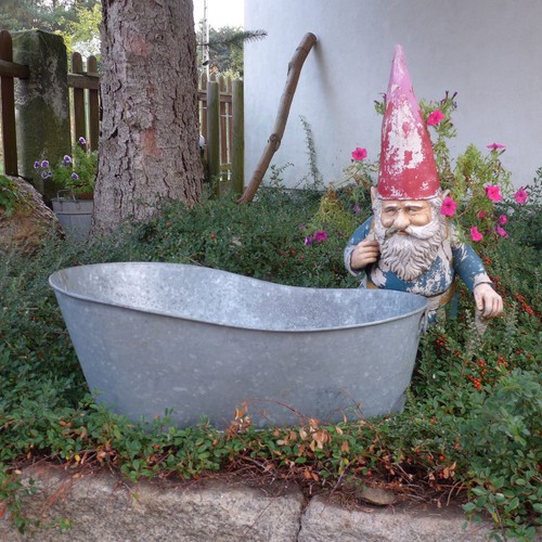 Alte antike zinkwanne - alte,