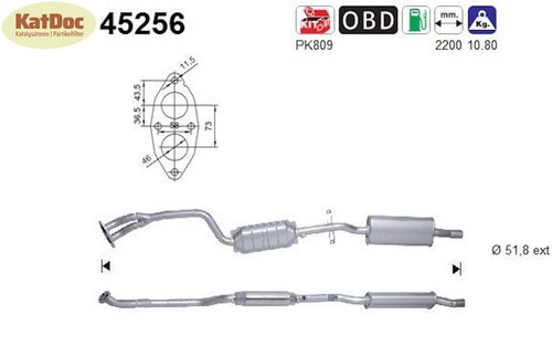 Katalysator bmw 3er - ✅, e46
