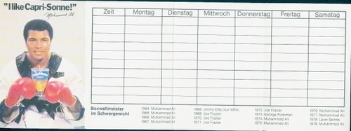 Stundenplan reklame capri - reklame,,
