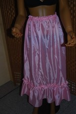 XXL Nylon Taftrock  babyrosa Petticoat Rock  Lolita Rüschen  Petticoat