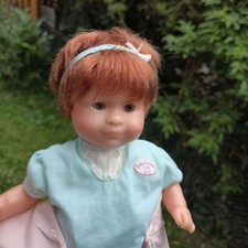 Corolle Puppe 30 cm rothaarig Baby 1991/94 Mädchen Spielpuppe Zapf Kleid Doll