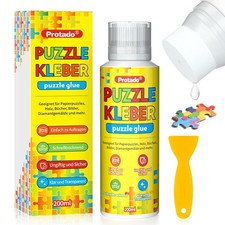 Puzzle Kleber Transparent 200 ml – Schnelltrocknend, Ungiftig, PVA, Für Puzzle