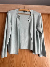 Esprit Bolero Cardigan Strickjacke Damen 3/4 Ärmel Mint  Gr. L NEU
