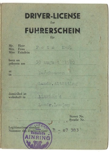Ausweis führerschein - -,