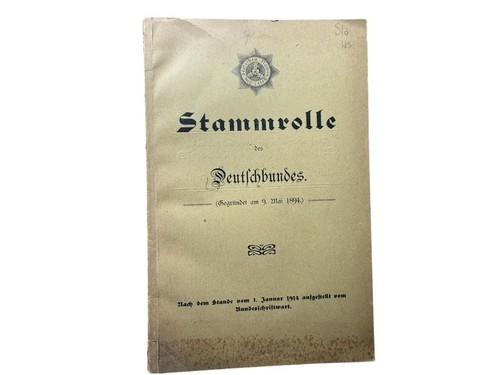 Stammrolle des deutschbundes - des,