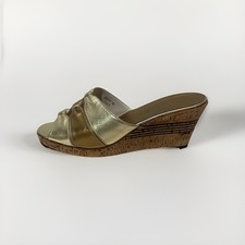 Bally goldene Pumps Leder