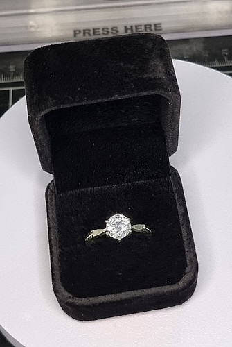 Ringbox schwarz velour - schwarz, samtig