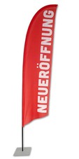 Neueröffnung beachflag gerade - neueröffnung,