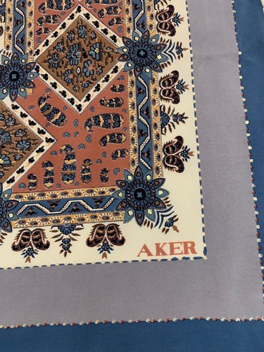 Aker xxl seidentuch - ., vintage.