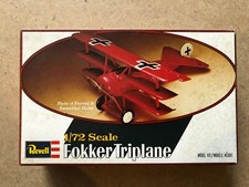 Alter Modell Bausatz 1:72 Revell Flugzeug Fokker Triplane - auf Fehlteile prüfen