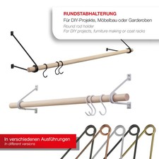 Set Wandhalterung mit Buche