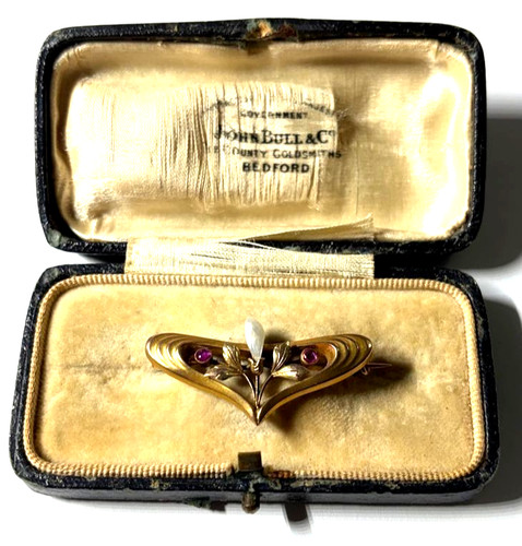 Gold jugendstil brosche art - jugendstil,