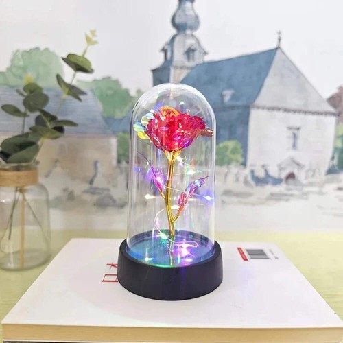 Künstliche ewige rose mit led - ewige,