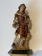 Heiligenfigur aus Holz Hl