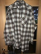 Flanellhemd langarm / Arbeitshemd braun Karo Herren Gr. 39/40 (M) Ungetragen!
