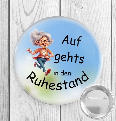 Button geschenk rente - button,
