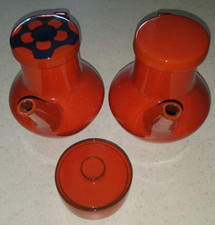 NEUw ♥ MELITTA Stockholm Ceracron rot 2x Kaffeekanne Kanne 1x Zuckerdose Deckel