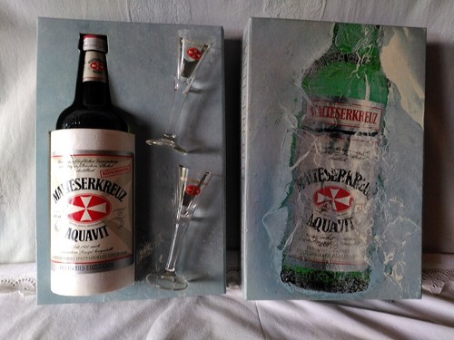 Malteserkreuz aquavit flasche - malteserkreuz,