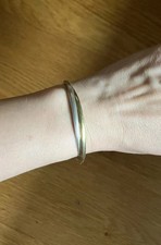 Quinn Silber 925 Armreif teilvergoldet FS Franz Scheurle Pforzheim