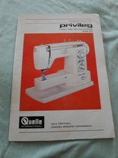 Bedienungsanleitung Privileg Modell 865 Nähmaschiene 70er Jahre