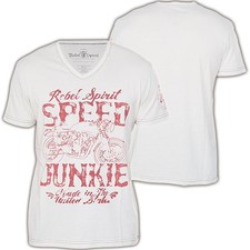REBEL SPIRIT T-Shirt RSSK151801 Weiß T-Shirts