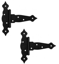 2x Ladenband Fensterband schwarz Türband Möbelscharnier Aufschraub-Scharnier