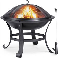 Feuerstelle mit Funkenschutz Garten Terrasse Feuerschale FirePit Outdoor Heizung