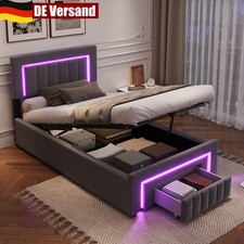 Polsterbett 90x200cm mit LED