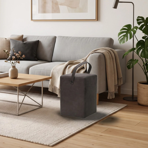 Hocker linus dunkelbraun aus - dunkelbraun,