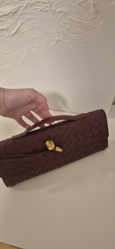 Audum woven clutch weinrot - audum,