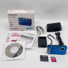 Panasonic Lumix DMC-FT30 Digitalkamera Blau Komplett sehr guter Zustand in OVP !
