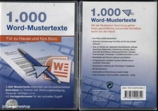1.000 Word-Mustertexte !! Für zu Hause und fürs Büro !! in Folie ! lesen