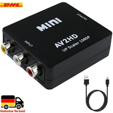 AV zu HDMI Konverter 1080P Upscaler RCA zu HDMI Adapter für TV, Monitor, Projekt