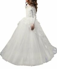 NEU Blumenkind Prinzessin Kinder Kleid Party Ball Hochzeit Mädchen Kommunion 