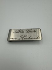 Geldklammer aus Edelstahl mit persönlicher Wunschgravur - Perfekte Geschenkidee