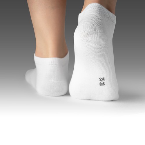 Paar sneaker socken - paar, weiß