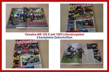 Yamaha WR 125 X mit 15PS Literaturpaket - 2 komplette Zeitschriften