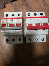 2x ABB SD203 + E243 Hauptschalter Ausschalter 63 A 3pol Schalter Lastschalter