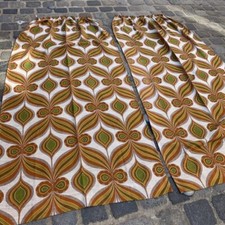 2er Set Vorhänge Op Art 60er