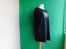 "Casual by Venco"Damen Long Sihrt gr.46.Schwarz.Vorne "Stern" aus Pailletten.