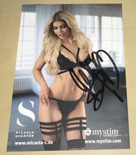 RAR Micaela Schäfer Original signierte Autogrammkarte Autogramm Erotik Mystim AK